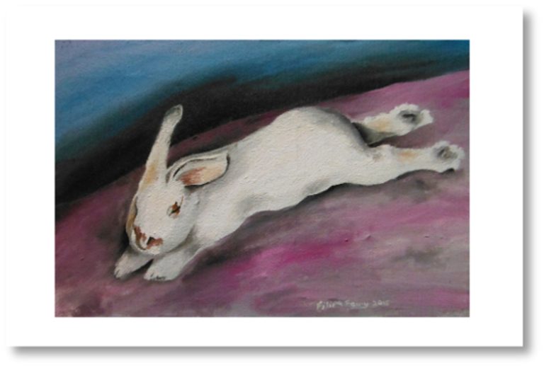 Relaxing bunny